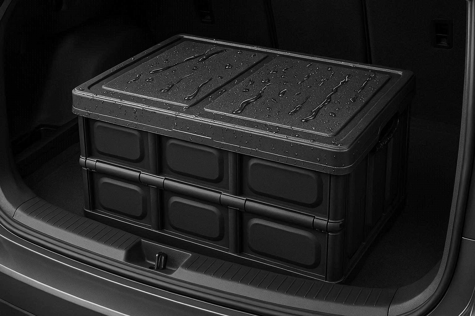 Waterproof Car Trunk Storage Box Heavy Duty Collapsible Cargo Organizer With Lid For SUV Truck Car Vehicle Interior