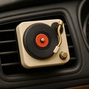 Retro Record Player Car Air Fresheners Phonograph Vent Clip Rotating Aromatherapy Scent Diffuser Vehicle Interior Decoration